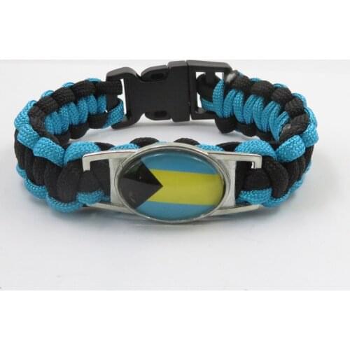 Fashion love bahamas National flag Bracelets handmade bahamas bangle fashion Women and men ornament bahamas flag bangle