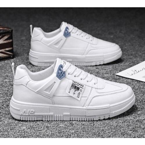 Men Shoes Leather 2021 High Quality Lace Up Fashion Sneakers Mens Casual Shoes Designer White Shoes Jordan Shoes Large Size 45