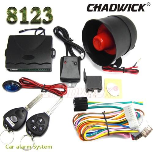 One way car alarm system CHADWICK 8123 for Japanese car #02 blank key Siren Auto Security Keyless Entry anti-hijacking 12V DC