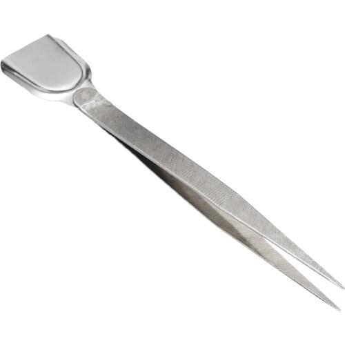 Professional Diamond Tweezers With Scoops Shovels for Gem Beads Slotted Gemstone Spatula Diamond Clip Jewelry Tools Equipments