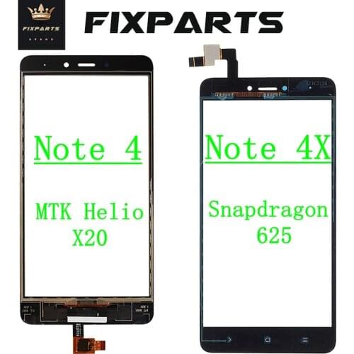 For Xiaomi Redmi Note 4 Touch Screen Digitizer Front Glass Panel Note4 Pro 4X Touchscreen For MTK X20 Redmi Note 4X Touch Screen