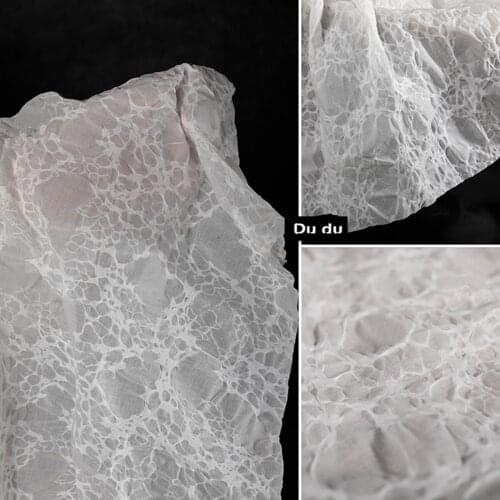 50*150cm 3D Texture Clothing Fabric Cotton Salt reduction Process Shirt Skirt Fabric Design Clothing Fabric DIY