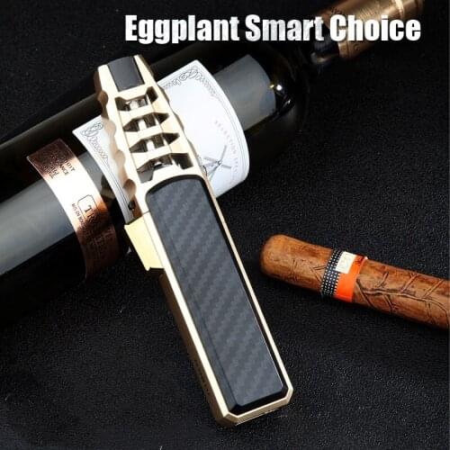 Outdoor Pen Airbrush Jet Butane Pipe Lighter Kitchen Grill Metal Torch Turbine Windproof Cigar Lighter Gadget