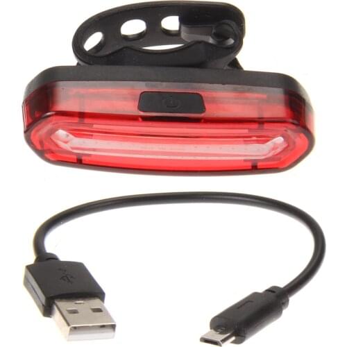 USB Rechargeable COB Rear Bike light Taillight Safety Warning Bicycle Light Front Rear Tail Lamp 4style LED Flash Lights