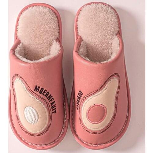 Waterproof Home Slippers Winter Warm Plush Women Indoor Cotton Ladies Soft Slipper Female Slip On Couples Flats House Shoes