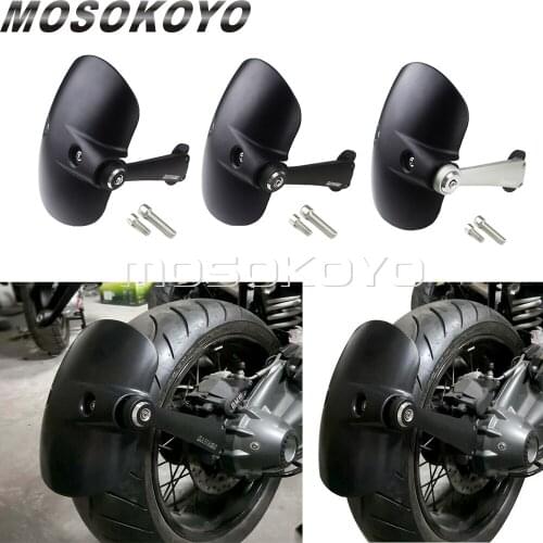 For BMW R NINE T R9T Motorcycle Rear Wheel Mudguard Tail Fender Hugger Protection with Mount Bracket 2014-2018
