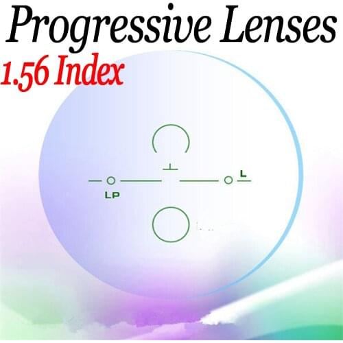 1.56 ASP Progressive lenses HMC myopia presbyopia lentes opticos glasses reading computer prescription lenses to see far & near