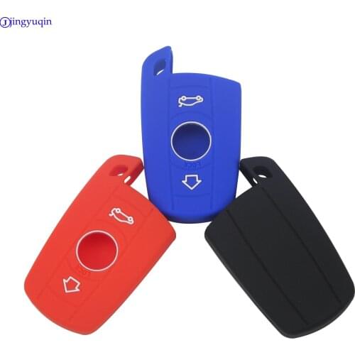 10X Silicone car key cover case set holder for BMW E90 E91 E92 E60 E70 E87 1 3 5 6 Series M3 M5 X1 X5 X6 Z4 Smart Key Protector