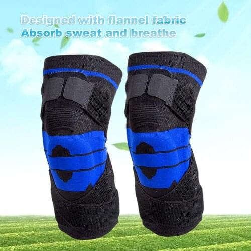 2Pcs Knee Pad Wide Application Nylon Knee Compression Sleeve Riding Knee Pads Fitness Leggings Knitting Knee Pads for Basketball