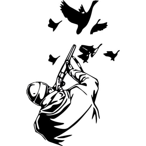 40331# Die-Cut Vinyl Decal Hunter Car Sticker Waterproof Auto Decors on Car Body Bumper Rear Window