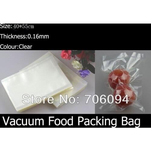 50pcs 40*55cm Food grade Vaccum Food Plastic Packing Bag heat sealing Vaccum Plastic bag