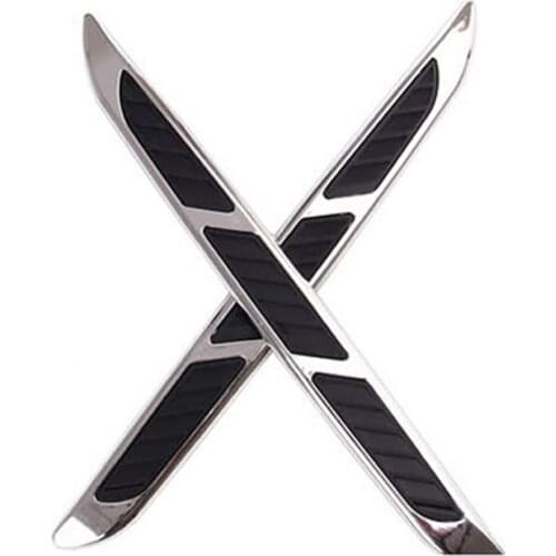 80% Hot Sale 2Pcs Car Styling Vent Air Flow Fender Decoration 3D Shark Gills Stickers Decals