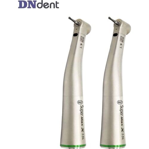 Dentistry accessories 4:1 reduction contra angle dental low speed handpiece single water spray without optic green ring X15