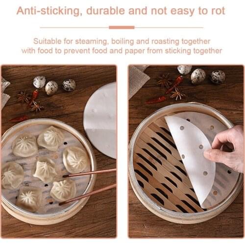 Non-stick Pad Reusable Silicone Steamer Mesh Dumplings Steamed Buns Baking Pastry Dim Sum Mat Non-stick Pad Kitchen Accessories