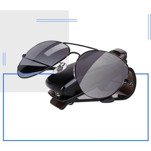 Auto Accessories Black Vehicle Sun Visor Sunglasses Ticket Clamp Multifunction Portable Glasses Holder Auto Fastener Cip PVC