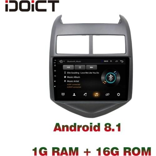 IDOICT Android 8.1 Car DVD Player GPS Navigation Multimedia For Chevrolet Aveo 2011-2013 Radio car stereo wifi BT