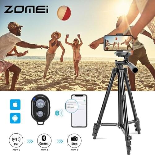 Wireless Bluetooth Selfie Stick Phone Tripod 50inch Professional Video Recording Camera Photography Stand for Smart Phone Gopro