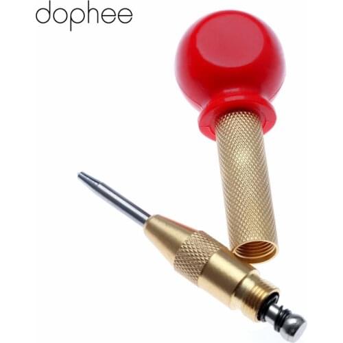 Dophee Center Drill Bit Woodworking Tool HSS Automatic Center Punch Spring Loaded Marking Starting Hole Punching Metal Drilling