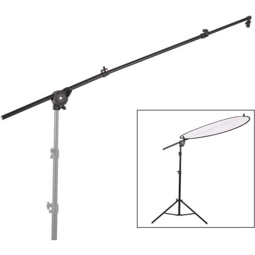 Photo Studio Holder Bracket Grip Swivel Head Clamp Reflector Disc Arm Support Telescopic Tool for Photography Lighting Equipment