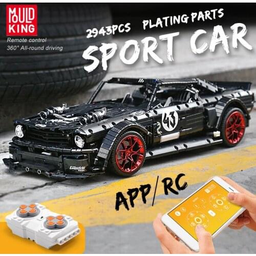 MOULD KING MOC High-Tech APP Remote Control Car RTR V2 Racing RC Car Model Building Blocks Bricks Kids DIY Toys Birthday Gifts