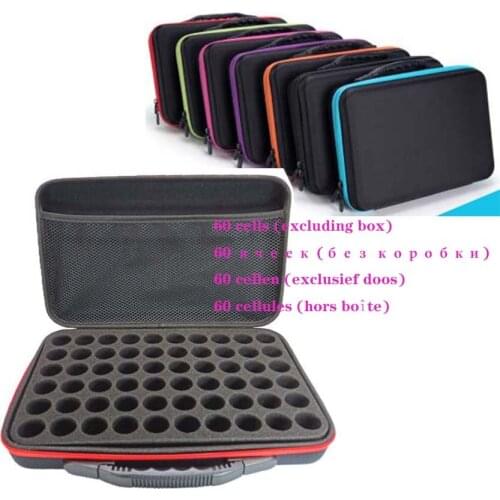 Hot sale 30/60 Bottles Diamond Painting Container Storage without box diamond embroidery Hand Bag Zipper Shockproof without box