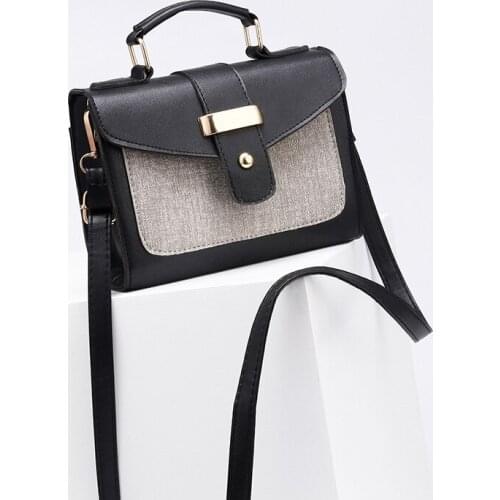 HANSOMFY New Luxury Crossbody bag Women splicingBags Designer Handbag Female Shoulder Bags Messenger 4 colour Bag MQ-62