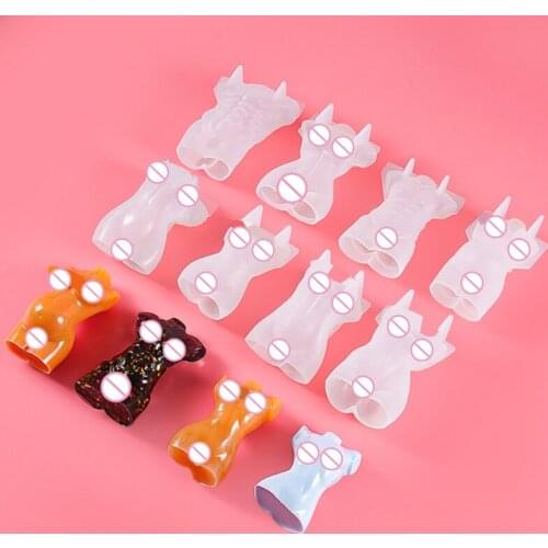T84A Art Body Candle Epoxy Resin Mold Human Aromatherapy Plaster Wax Silicone Mould