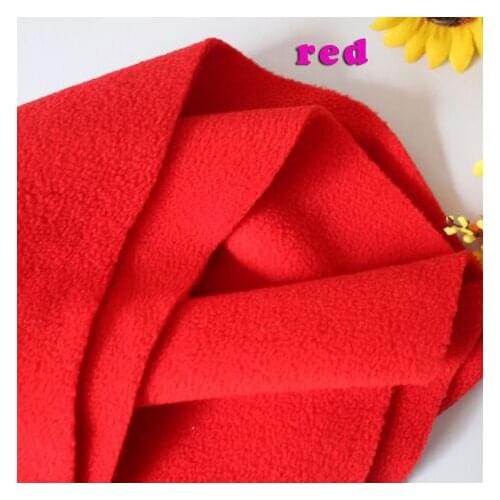 RED Double-sided Polar Fleece Fabric anti-pilling Hoodies Blankets Lining Fabric SOLD BY THE YARD FREE SHIPPING