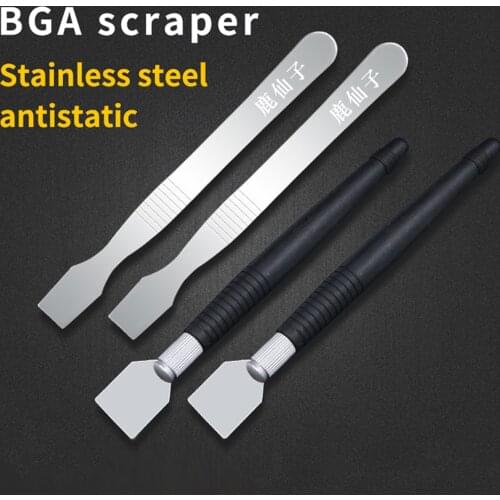 LUXIANZI Metal Plastic Flat Pry Crowbar Soft Blade Glue Removal For iPhone Samsung Mobile Phone Opening repair Hand Open Tools