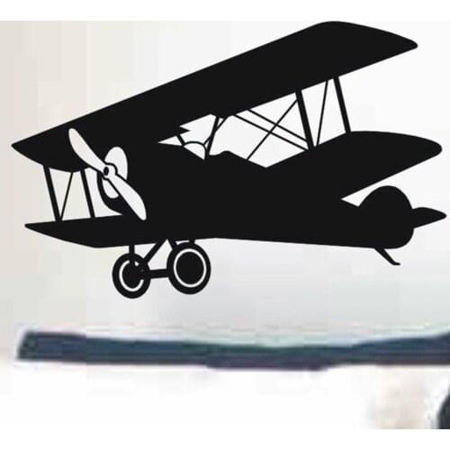 Makeyes Large Airplane Wall Decal Kids Bedroom Wall Sticker Nursery Wall Decor Vinyl Decoration Airplane Boys Room Gift Q615