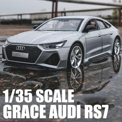 1:35 Audi RS7 Coupe Car Model Alloy Die Cast Toy With Pull Back Sound For Childrens Toy Gift Collectibles Free Shipping