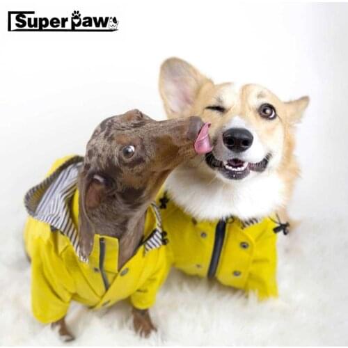 Fashion Pet Dog Outdoor Jacket Windbreaker Waterproof Raincoat Clothes Hoodie Coat French Bulldog Corgi Pug Dropshipping TPC23