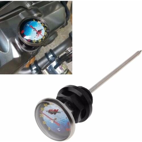 Motorcycle Dirt Pit Bike Parts Oil Cap Tank Temperature Gauge For 110cc 125cc