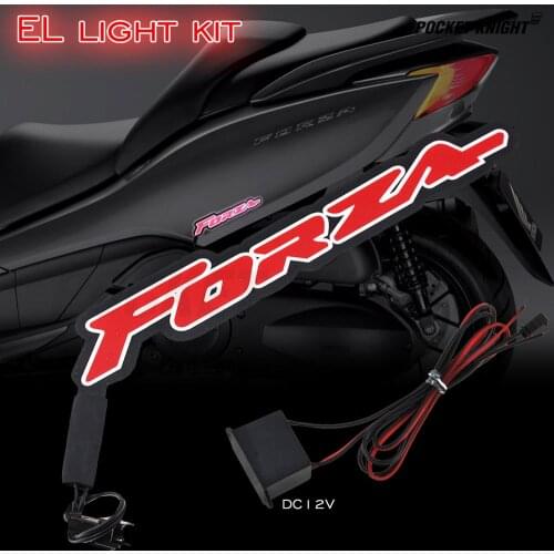 Motorcycle Light LED DIY Reflective EL Cold Light Sticker For Honda Forza 125 200 300 2017 2018 2019