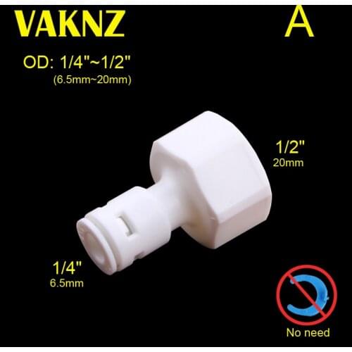 Plastic Quick Fitting Tee pipe connector fitting 1/4" 3/8" 5/16" Inch OD Hose Tube 1/2" Female Plastic Pipe Quick Connectors