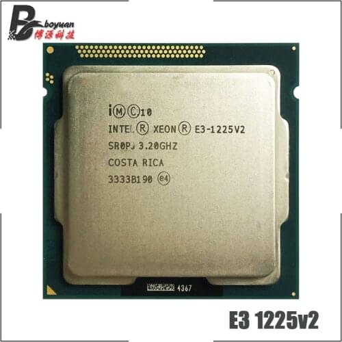 Intel Xeon E3-1225 v2 E3 1225v2 E3 1225 v2 3.2 GHz Quad-Core Quad-Thread CPU Processor 8M 77W LGA 1155