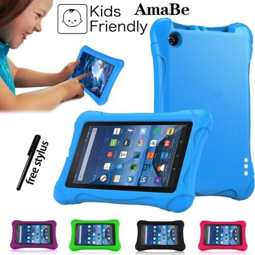 Shockproof Case Cover for Amazon Kindle Fire 7 (5th/7th/9th) Children Thick Foam EVA Back Cover 7 Inch Tablets Sleeve Case