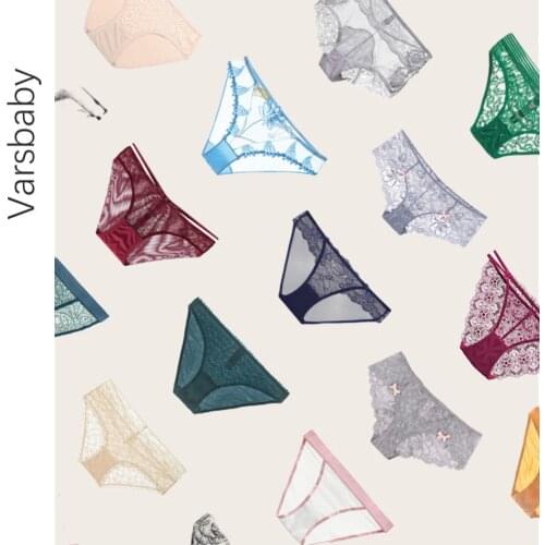 Varsbaby Sexy Womens Mid Rise Panties Available In Sizes Ladies Lace See Through Mesh Underwear Random Styles Clearance Sales
