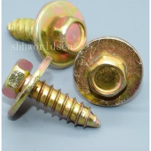 Shhworldsea Free Shipping 100PCS Colored zinc plated screws Auto Metal Retainer Car Fastener Clip Automotive Clips And Fastner