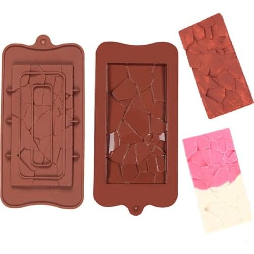Silicone Chocolate Bar Mold Iregular Chocolate Baking Tools Non-stick Jelly Candy Mold Silicone Fondant Cake Decorating Tools