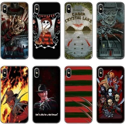 Silicone Case For iPhone 12 11 Pro Max XS Max XR X 8 7 Plus 6 6S Plus 5 5S SE 2020 Cover Freddy Krueger Horror movie Case Coque