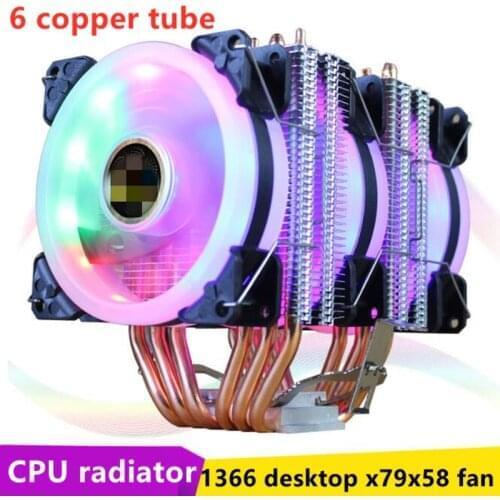 SORBANGST-90 CPU Cooler 6 Heatpipe with RGB 4pin 3pin CPU Fan High Quality CPU Cooling New Arrival