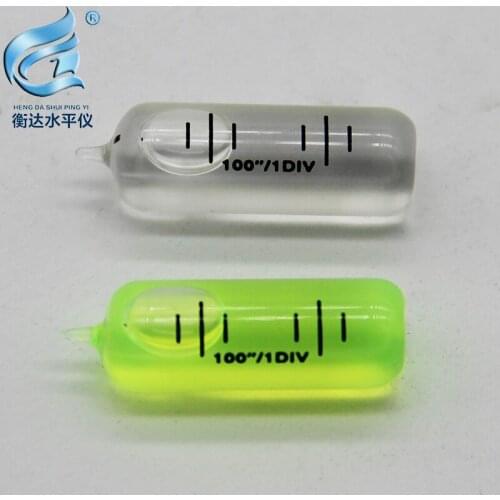 Glass tube level bubble 100"/2mm high precision theodolite level bubble level cylindrical horizontal bubble