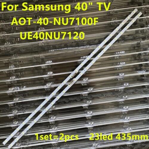 LED Strip For UE40NU7100 40NU7100 UN40NU7100 BN61-15481X LM41-00549A 00550A BN96-45955A CY-NN040HGLV3V