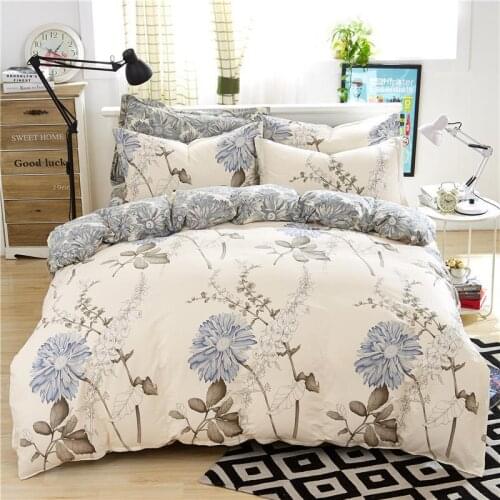 Denisroom Bed Linen High Quality 3/4pcs Bedding Set duvet Cover pillowcase soft Twin Single full queen king DF02
