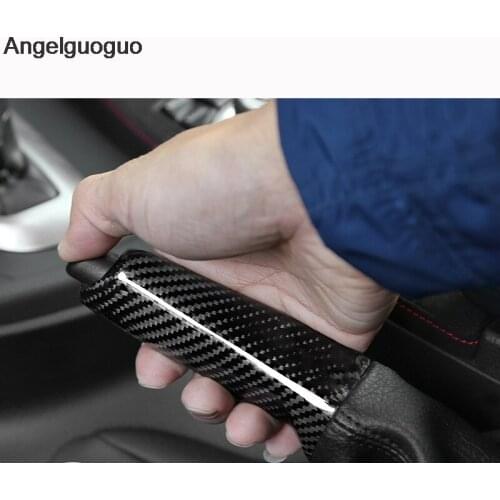 Carbon Fiber Car Handbrake Parking Hand-Brake Cover Trim for BMW 1 3 5 Series F20 E46 E90 E92 E60 E39 E36 F30 F34 F35 F10 F18