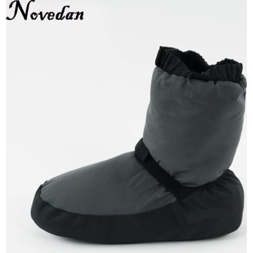 New Ladies Women Black Purple Grey Ballet Castle Flo Ballet Dance Warm Boot Warm-up Booties Size 37-43