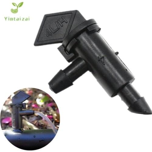 300pcs/pack 4L 8L 16L/H Flag Drip Emitters Outlet Barb Micro Tubing Drip Irrigation Fittings Take Apart Dripper N206