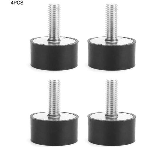 4Pcs M8*23 Rubber Shock Absorber Anti Vibration Isolator Mounts Bobbins Rubber Vibration Absorber Boat Car Bobbin Tool Parts