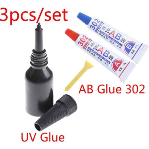 5 Second Fix Glue Quick Dry Super AB Glue 302 Repair Adhesive Refill UV Pen No Light For Glass Liquid Plastic Welding Compound